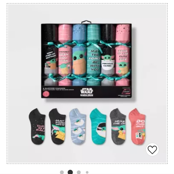 STAR WARS The Mandalorian 6 Surprise Crackers - Socks Brand New in Package - Picture 9 of 9